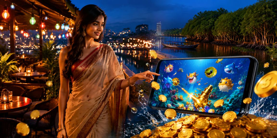 সুন্দরবন ফিশিং গেম নাইট মার্কেট বিনোদন